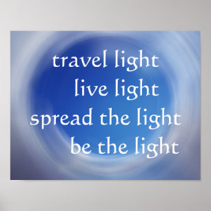 Wees het licht poster