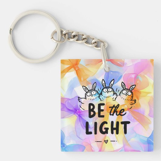 Wees het Licht Sleutelhanger (voorkant)