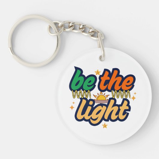 Wees Het Licht Sleutelhanger (Voorkant)