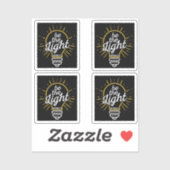 Wees het licht sticker (Vel)