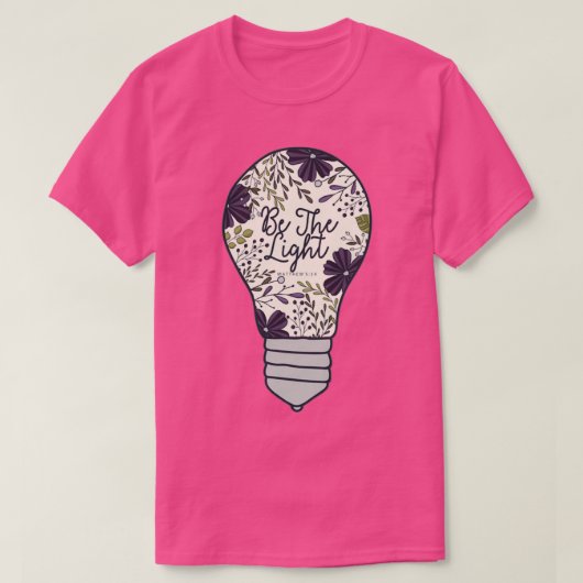 Wees het licht t-shirt (Design voorkant)