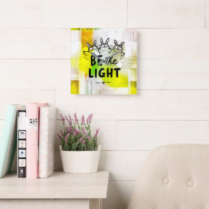 Wees het Licht Vierkante Klok