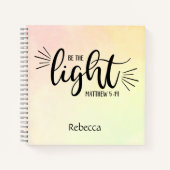Wees het Light Matthew 5:14 Eigen tijdschrift Notitieboek (Voorkant)