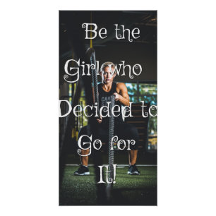 Wees het meisje... Motivatie poster Perfect Poster