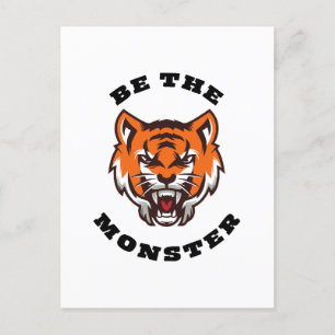 WEES HET MONSTER BRIEFKAART
