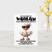 Wees het soort vrouw dat wanneer je voeten de V Kaart (Gele Bloem)