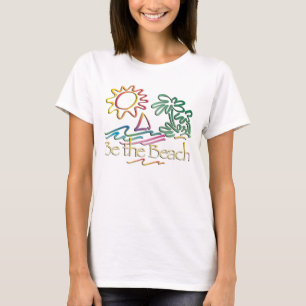Wees het strand t-shirt
