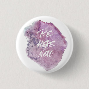 Wees hier nu. ronde button 3,2 cm