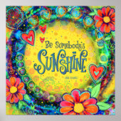 Wees iemands Sunshine Fun Inspirivity Poster (Voorkant)