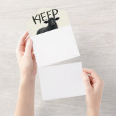 wees in de gaten all in one uitnodiging (Afscheurbaar)