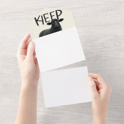 wees in de gaten all in one uitnodiging (Afscheurbaar)