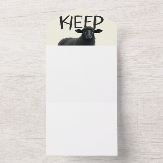 wees in de gaten all in one uitnodiging (Binnen)