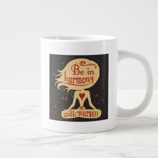 Wees in harmonie met jezelf 2 jumbo beker (Rechts)