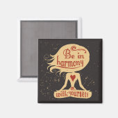Wees in harmonie met jezelf 2 magneet (Voorkant / Achterkant)