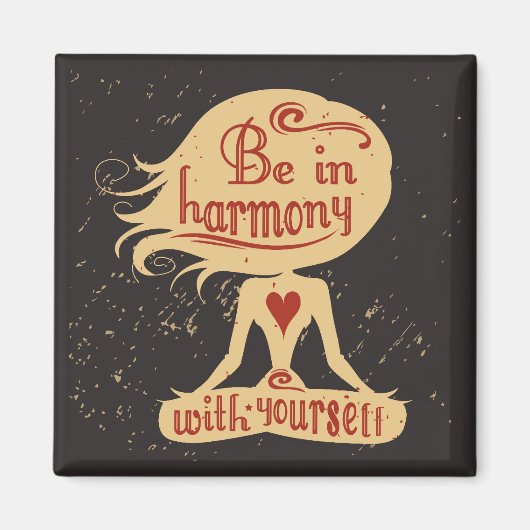 Wees in harmonie met jezelf 2 magneet (Voorkant)