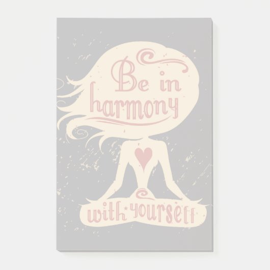 Wees in harmonie met jezelf 2 post-it® notes (Voorkant)