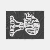 Wees in harmonie met jezelf fleece deken (Voorkant (Horizontaal))