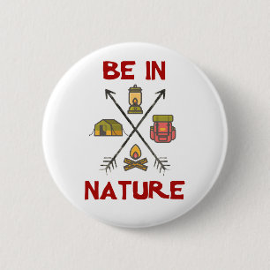 Wees in Natuur Ronde Button 5,7 Cm