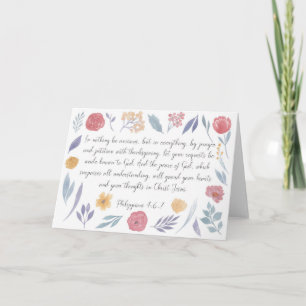 Wees in niets bezorgd over de Schrift Kaart