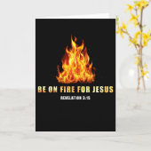 Wees in vuur en vlam voor Jezus Christelijke geloo Kaart (Gele Bloem)