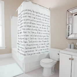 Wees Inspirerend Gezegden — Shower Curtain Douchegordijn