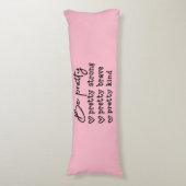 Wees Inspirerend Roze Body Pillow Lichaamskussen (Voorkant Verticaal)