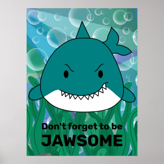 Wees Jawsome Haai Poster (Voorkant)