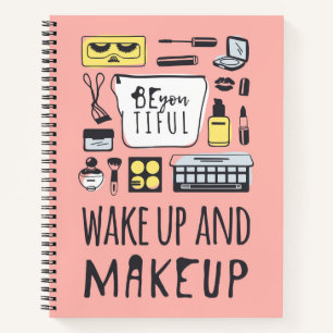 Wees je aardig Wakker worden en make-up Notitieboek