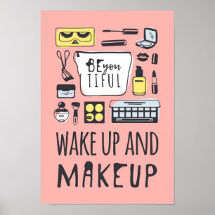 Wees je aardig   Wakker worden en make-up Poster
