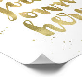 Wees je eigen Hero | Faux Gold Foil Art Print (Hoek)