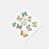 Wees je eigen mooie vlinders servetten (Hoek)
