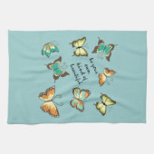 Wees je eigen mooie vlinders theedoek (Horizontaal)