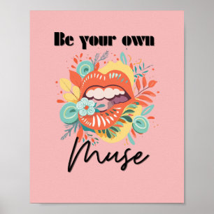 Wees je eigen muze, Self-Love Quote Poster