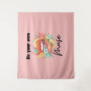 Wees je eigen muze, Self-Love Quote Wandkleed