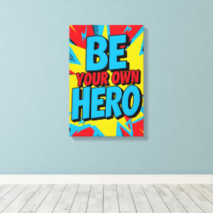 Wees je eigen Pop-art stripstijl Canvas Afdruk