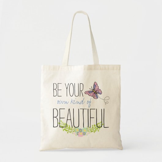 Wees je eigen soort mooi - BOHO Muslin Tote Bag (Voorkant)