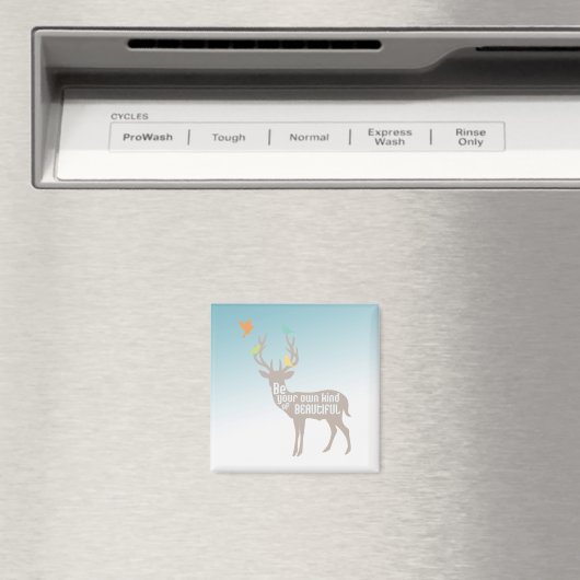 Wees je eigen soort mooie herten Inspirerend Magneet (Insitu (Vaatwasser))