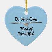 Wees je eigen soort mooie Keepasje Keramisch Ornament (Voorkant)