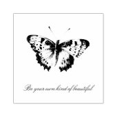 Wees je eigen soort vlinder 	rubberstempel (Afrduk)