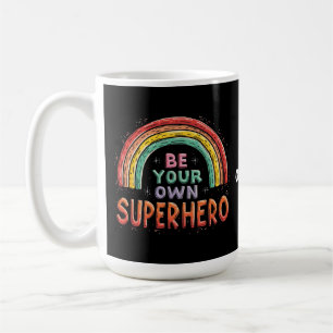Wees je eigen superheld Inspirerend en kleurrijk Koffiemok