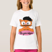 Wees je nique (wees uniek) Cartoon Mustache katroz T-shirt (Voorkant)