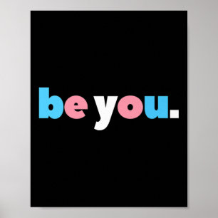 Wees je Transgender Pride, LGBTQ Trans Flag, LGBT Poster