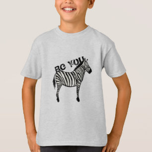 Wees je Zebra grafisch T-shirt