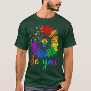 Wees je zonnebloem Pride LGBT Gay Lesbian Trans Bi T-shirt