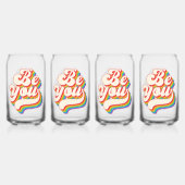 Wees jezelf! Bril Blikvorm Glas (Voorkant)