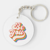 Wees jezelf! Button Sleutelhanger (Achterkant)