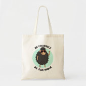 Wees jezelf een Ewenique Funny Sheep Pun Tote Bag (Voorkant)