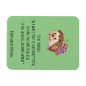 Wees jezelf Emerson Quote met egel Magneet (Horizontaal)