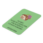 Wees jezelf Emerson Quote met egel Magneet (Linkerzijde)