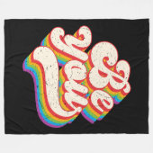 Wees jezelf! Fleece Deken (Voorkant (Horizontaal))